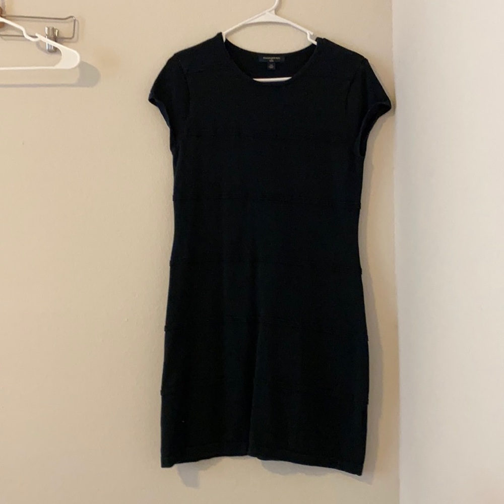 Black midi dress